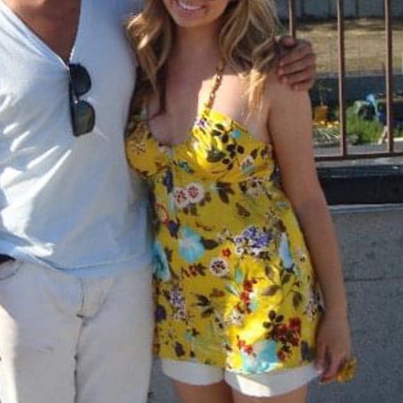 Silk Floral Print Halter Top - Picture 4 of 4